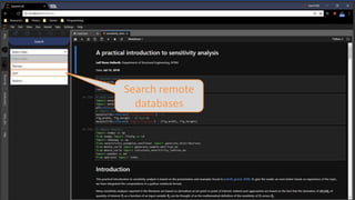 Search remote
databases
 