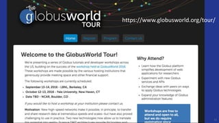 51
https://www.globusworld.org/tour/
 
