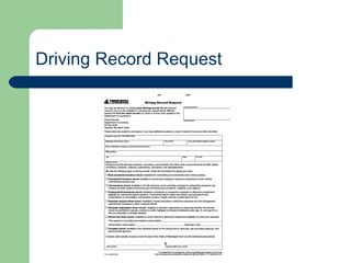 Driving Record Request 