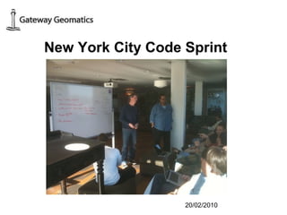20/02/2010 New York City Code Sprint 