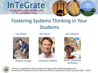 This work is supported by a National Science Foundation (NSF) collaboration between the
Directorates for Education and Hum...