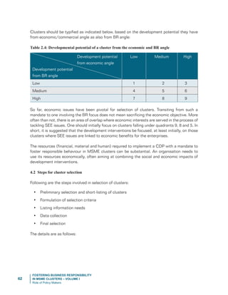Fostering Business Responsibility in MSME Clusters Volume 1 - FMC | PDF