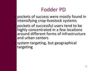 From research outputs to development outcomes: Fostering fodder innovation