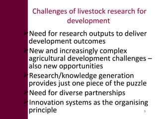 From research outputs to development outcomes: Fostering fodder innovation