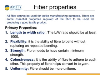 FOT 1 Module 1 Topic 3 Essential and Desirable properties of Textile ...