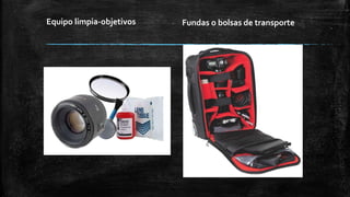Equipo limpia-objetivos Fundas o bolsas de transporte
 