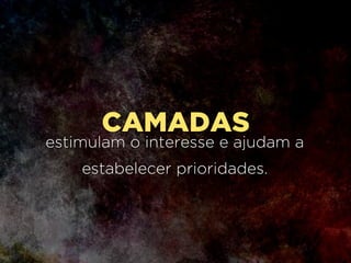 A REGRA DOS TERÇOS
Estimula o espectador a ver a
imagem por inteiro
Facilita a comparação de formas,
tamanhos, cores, cores e texturas.
 