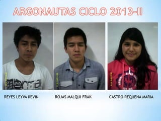 REYES LEYVA KEVIN ROJAS MALQUI FRAK CASTRO REQUENA MARIA
 