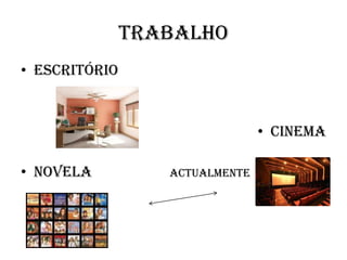 TrabalhoEscritórioCinemaNovela  actualmente