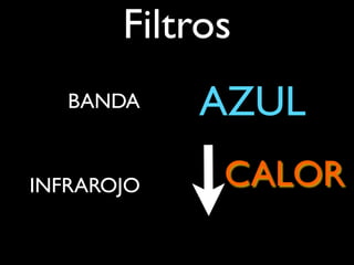 Filtros
   BANDA    AZUL
INFRAROJO    CALOR
 