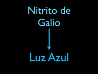 Nitrito de
  Galio


Luz Azul
 
