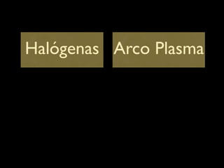 Halógenas Arco Plasma
 