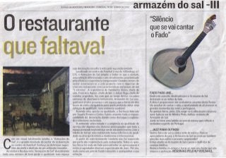 O restaurante que faltava in Revista DN - Junho de 2007 - part II
