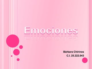 Bárbara Chirinos
C.I. 25.222.043
 