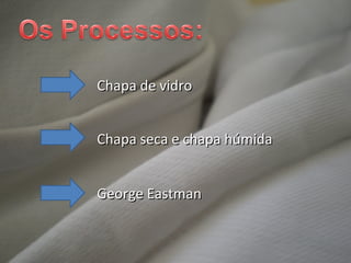 Chapa de vidro Chapa seca e chapa húmida George Eastman 