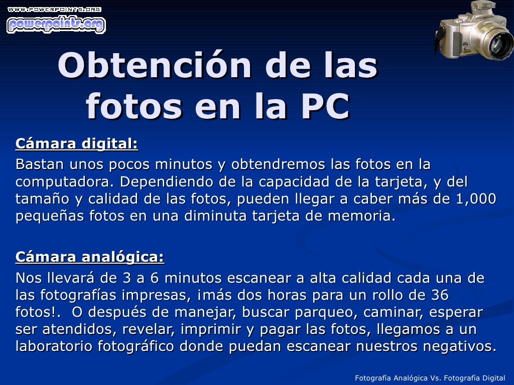 Fotografia Digital Vs Fotografia Analogica