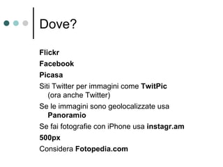 A few examples www.bing.com   www.boingboing.net   www.artartworks.com/artworks/   (navigare immagini con coolris) Navigare un blog attroverso le immagini http://buzz.blogger.com/2011/03/fresh-new-perspectives-for-your-blog.html Navigare con uno smart phone  http://www.youtube.com/watch?v=hPhFc6GqVdU   