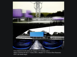 Um composto de três partes de imagens UV tomadas com o,
Optics costeiras 60 mm f / 4 lente APO, e Baader U2 "(Vênus) filtro Panasonic
GH-2 (de banda larga).
 