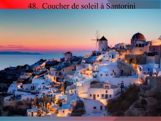 48. Coucher de soleil à Santorini 
 