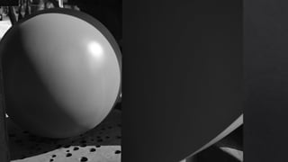 El punto se
puede
manifestar en
una esfera,
como en los
orificios que
están en la base
donde se
encuentra. En la
foto se puede
observar un
contraste no
solo de tonos,
sino también de
forma.
 