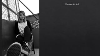 Formato Vertical, con
perspectiva, se pueden
observar líneas en el
tenis que se encuentra
en un punto de interés.
 