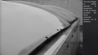 En esta imagen
se puede
apreciar la
perspectiva
donde las líneas
paralelas del
domo
aparentan
juntarse en la
distancia.
 