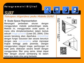 Fotogrametri dijital sift dan surf | PPTX