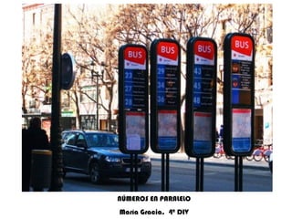 NÚMEROS EN PARALELO María Gracia.  4º DIV 