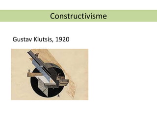 Constructivisme
Gustav Klutsis, 1920
 
