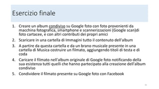 convert2mp3
• Inserire qui l'indirizzo del
filmato YouTube da cui
estrarre la musica e
convertire
• Oppure inserire qui la
ricerca del brano
desiderato (consigliabile)
• Controllare e sistemare
nella pagina successiva i
metadati del brano
(interprete, titolo etc)
• Scaricare il brano in una
sottocartella della cartella
Musica 45
 