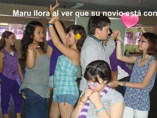 Maru llora al ver que su novio está conAmaya