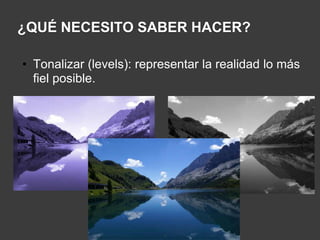Las líneashorizontales, verticales y diagonales son elementoscompositivosqueaportansignificado a lasimágenes. 