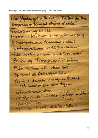 GPA-djp   FSG-BR-Innen-Wochenendtagung 1. und 2. Dezember




                                                            10
 