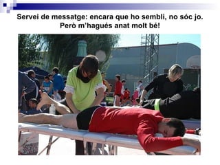 Servei de messatge: encara que ho sembli, no sóc jo. Però m’hagués anat molt bé! 