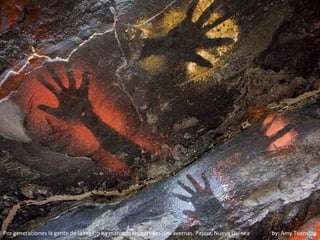 Por generaciones la gente de la región ha marcado las paredes dec avernas. Papua, Nueva Guinea   by: Amy Toensing
 