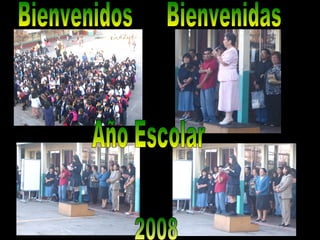 2008 Bienvenidos Bienvenidas Año Escolar 