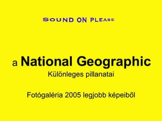 a  National Geographic Különleges pillanatai Fotógaléria 2005 legjobb képeiből 