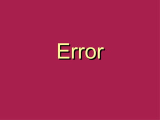 Error 