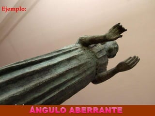 ÁNGULO CENITALSe le puede considerar como un ángulo picado absoluto, más indicado para fotografiar espacios.    La cámara toma un ángulo desde arriba perpendicular al suelo. 