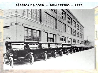 FÁBRICA DA FORD – BOM RETIRO - 1927
 