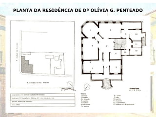 PLANTA DA RESIDÊNCIA DE Dª OLÍVIA G. PENTEADO
 