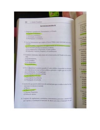 Fotos del libro de Economía 