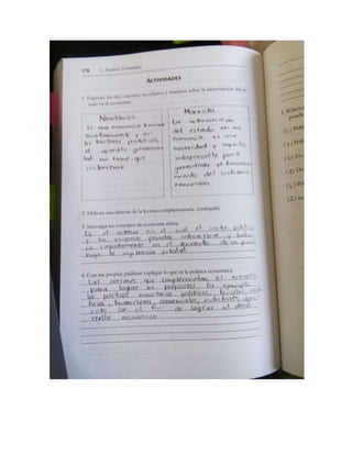 Fotos del libro de Economía 