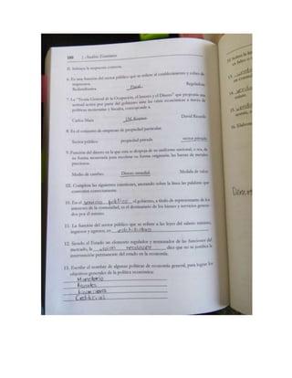 Fotos del libro de Economía 