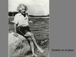 Einstein en la playa 