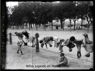 Niños jugando en Madrid 1908 
