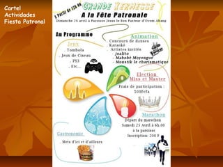 Cartel
Actividades
Fiesta Patronal
 