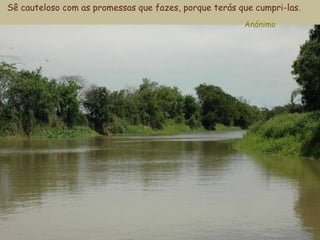 Sê cauteloso com as promessas que fazes, porque terás que cumpri-las.   Anónimo 