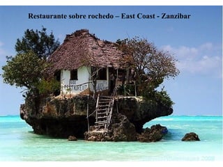 Restaurante sobre rochedo – East Coast - Zanzibar 