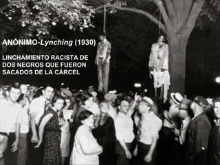 ANÓNIMO- Lynching  (1930) LINCHAMIENTO RACISTA DE DOS NEGROS QUE FUERON SACADOS DE LA CÁRCEL 